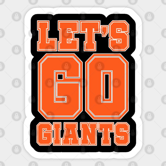 Let's go Giants Sticker by MLB Shop